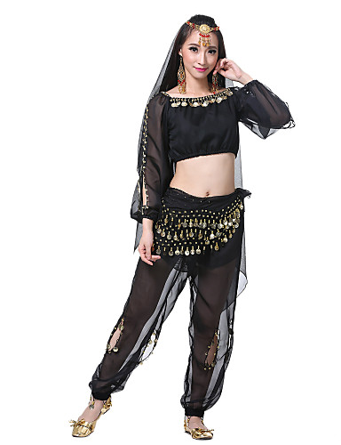 Dancewear Chiffon Indian Belly Dance Costumes For Ladies