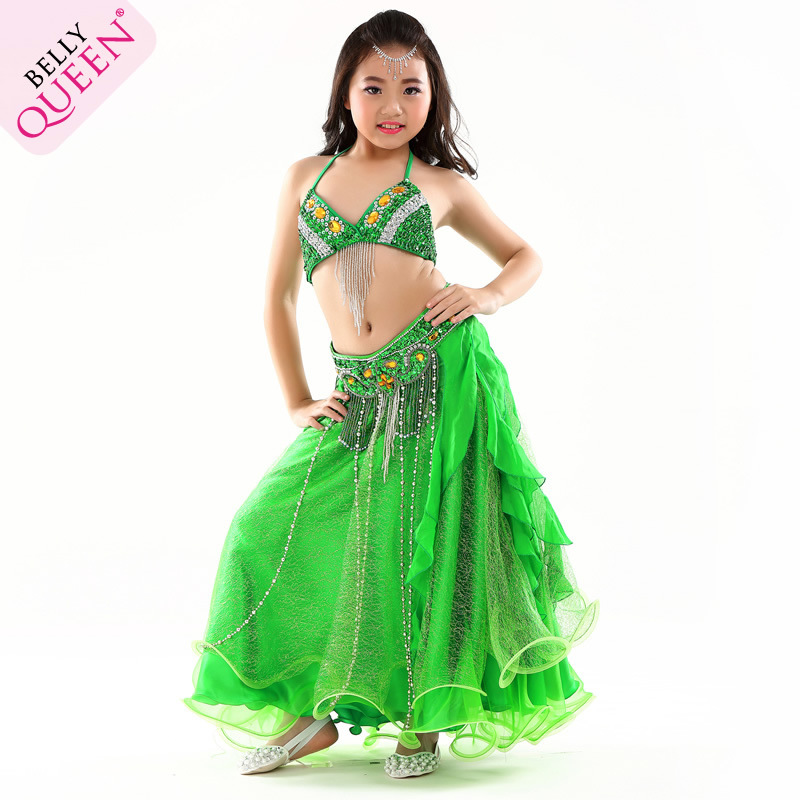 3 Pcs Dancewear Polyester Belly Dance Costumes For Kids