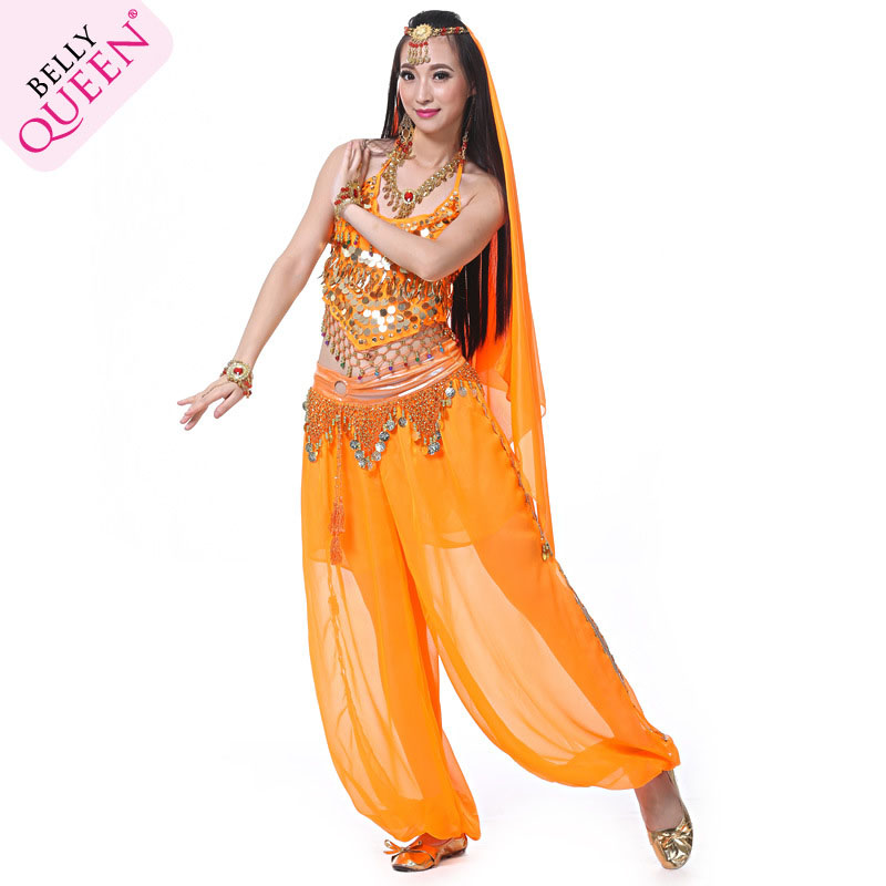 2 pieces Dancewear Chiffon Belly Dancer Costumes Cheap For Ladies