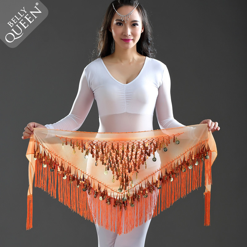 Dancewear TIe-Dye Triangle Belly Dance Performance Hip Scarf For Ladies