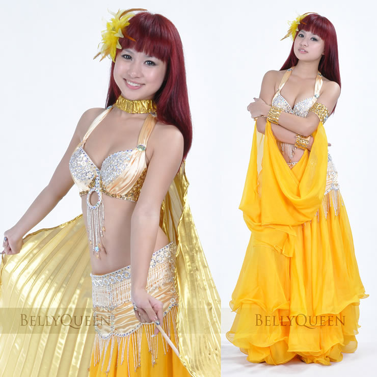 Dancewear Polyester Belly Dance Performance Costumes For Women