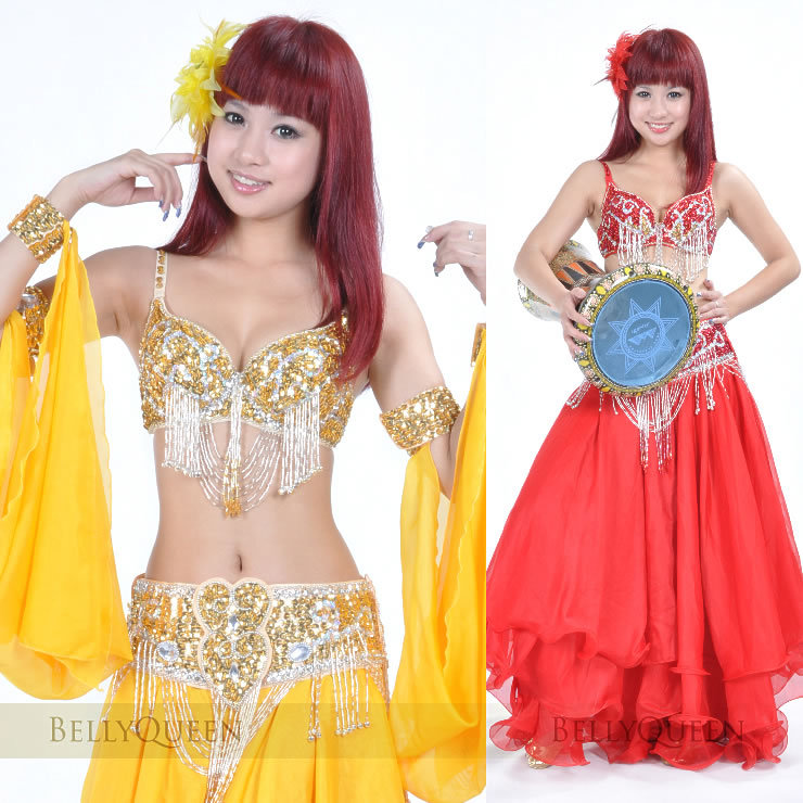 Dancewear Polyester Belly Dancer Costumes For Ladies More Colors