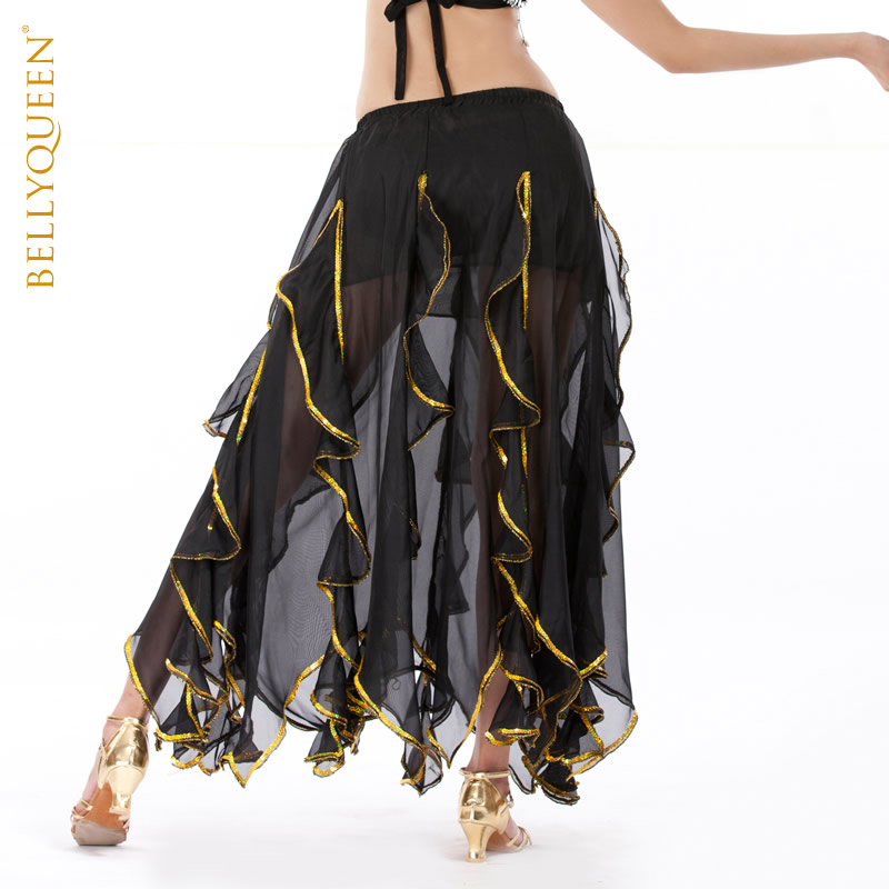 Performance Chiffon Belly Dance Skirt For Ladies More Colors