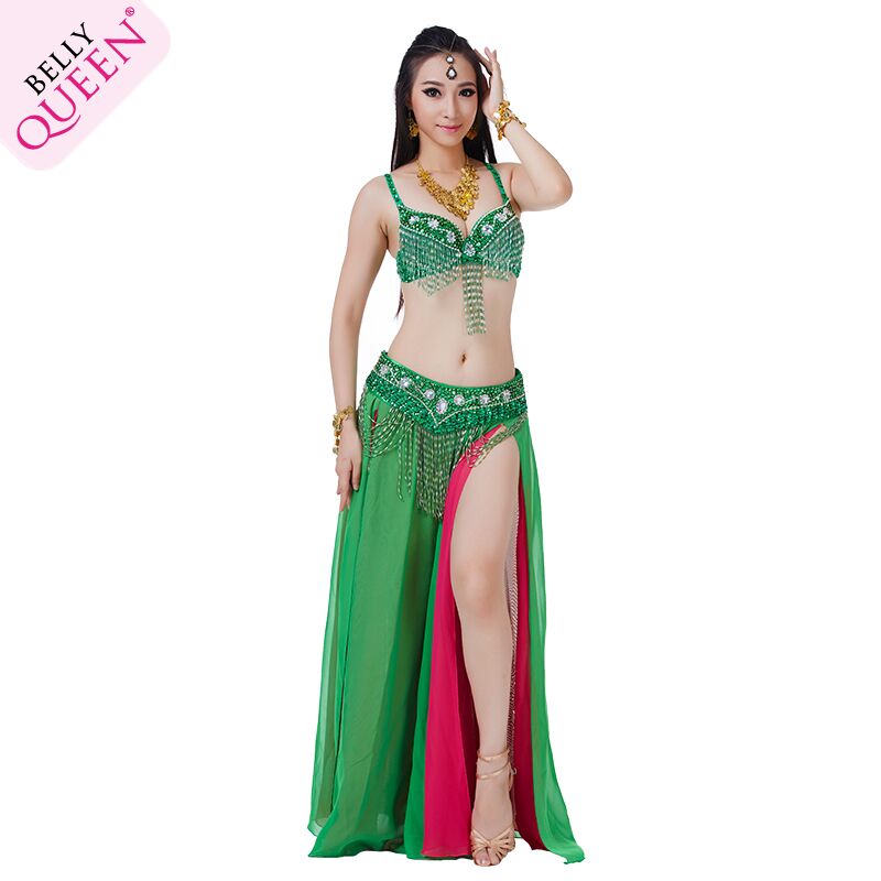 Dancewear Polyester Belly Dance Performance Costumes For Ladies More Colors