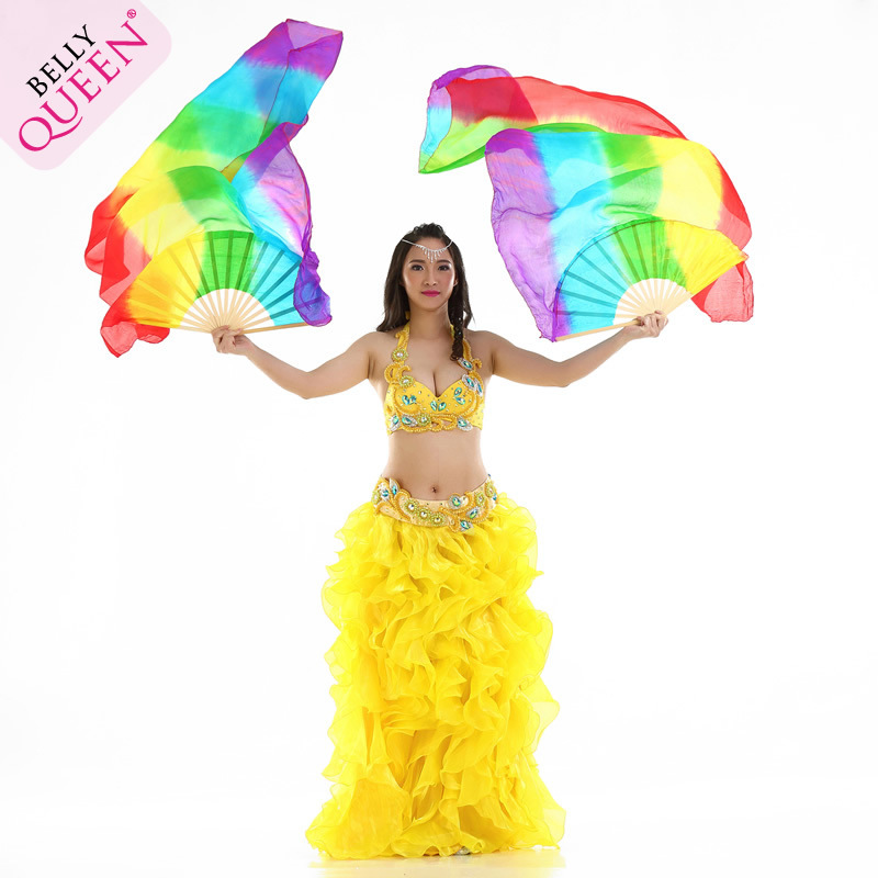 Contact us to change the shipping cost if need Belly Dance Silk Fan Veil ForLadies (Right +Left)