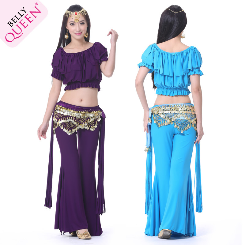 Dancewear Polyester Triabl Belly Dance Costumes For Ladies More Colors