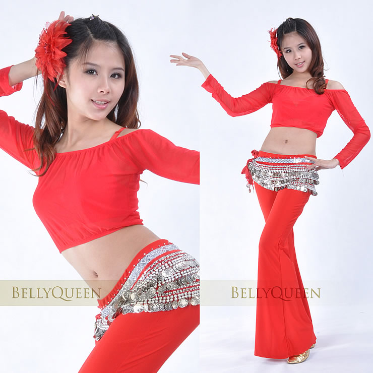 Dancewear Polyester Belly Dance Tops For ladies More Colors