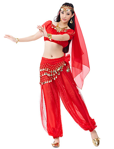 Dancewear Polyester Belly Dance Tops For Ladies
