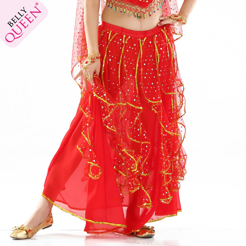 Dancewear Polyester Belly Dance Skirt For Ladies More Colors